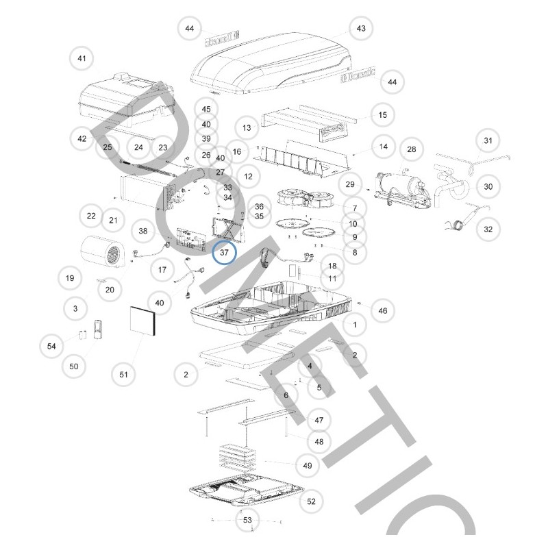 Elektronikkarte 52051 für B1600 - B2200...