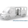 SMART KIT CTA STRUCTURE + SUPPORTS D'ANCRAGE + VIS POUR FIAT DUCATO STANDARD - AVANT-AVANT - DOUBLE - UE + UK