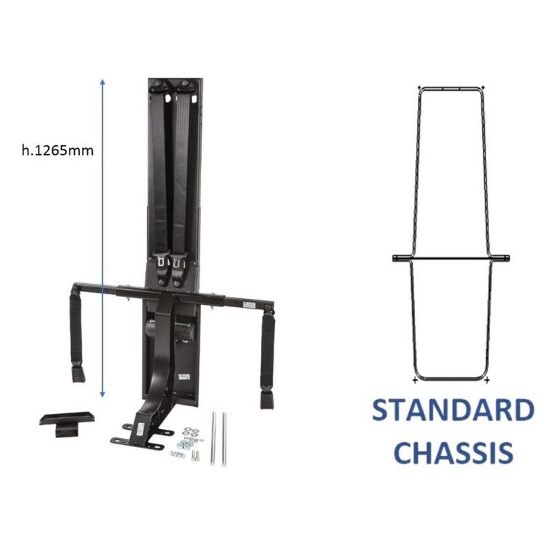 SMART KIT CTA STRUCTURE + ANCHOR BRACKETS + SCREWS FOR FIAT DUCATO STANDARD - FRONT-FRONT - DOUBLE - UE + UK