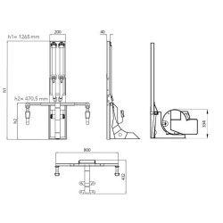 KIT SMART ESTRUCTURA CTA + SOPORTES DE ANCLAJE + TORNILLOS PARA FIAT DUCATO STANDARD - DELANTERO-DELANTERO - DOBLE - UE + UK