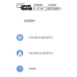 CLIMA CLIMA E-VAN 5400H AVEC TÉLÉCOMMANDE ET POMPE À CHALEUR