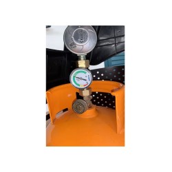 Connection with LPG cylinder level pressure gauge