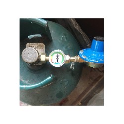 Connection with LPG cylinder level pressure gauge