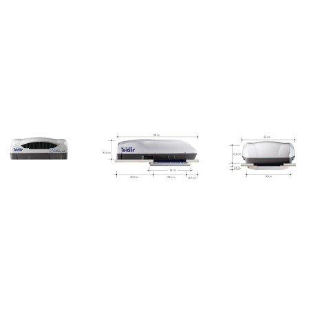 TELAIR SILENT 3 8100H Air Conditioner with Remote Control and Heat Pump