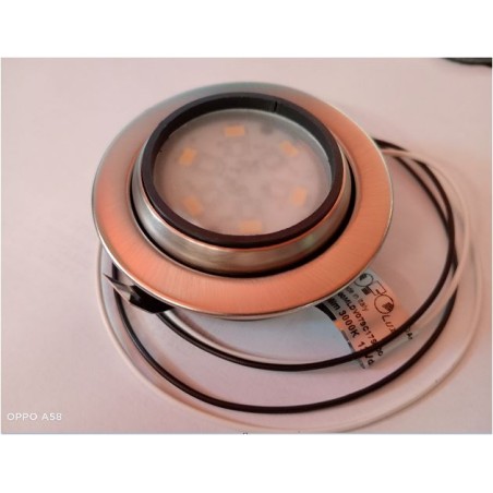 OFOLUX 1000 LV11 - VERSTELLBARER LED-EINBAU-SPOTLIGHT 12V 200Lm 3000°K SATINCHROM