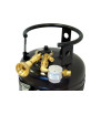 CAMPKO bombola gas 67R01 acciaio 22 L - 11 Kg GAS multivalvola e manometro