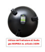 Bouteille de gaz CAMPKO 67R01 acier 22 L - 11 Kg GAZ multivalve et manomètre