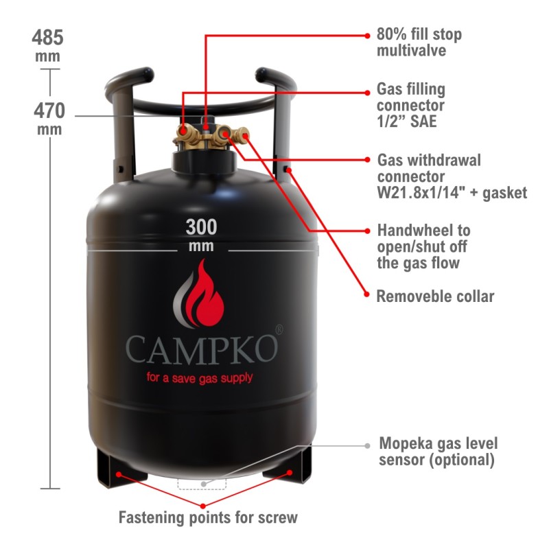 FIXED SYSTEM KIT 1 CAMPKO 67R01 22L CYLINDER,...