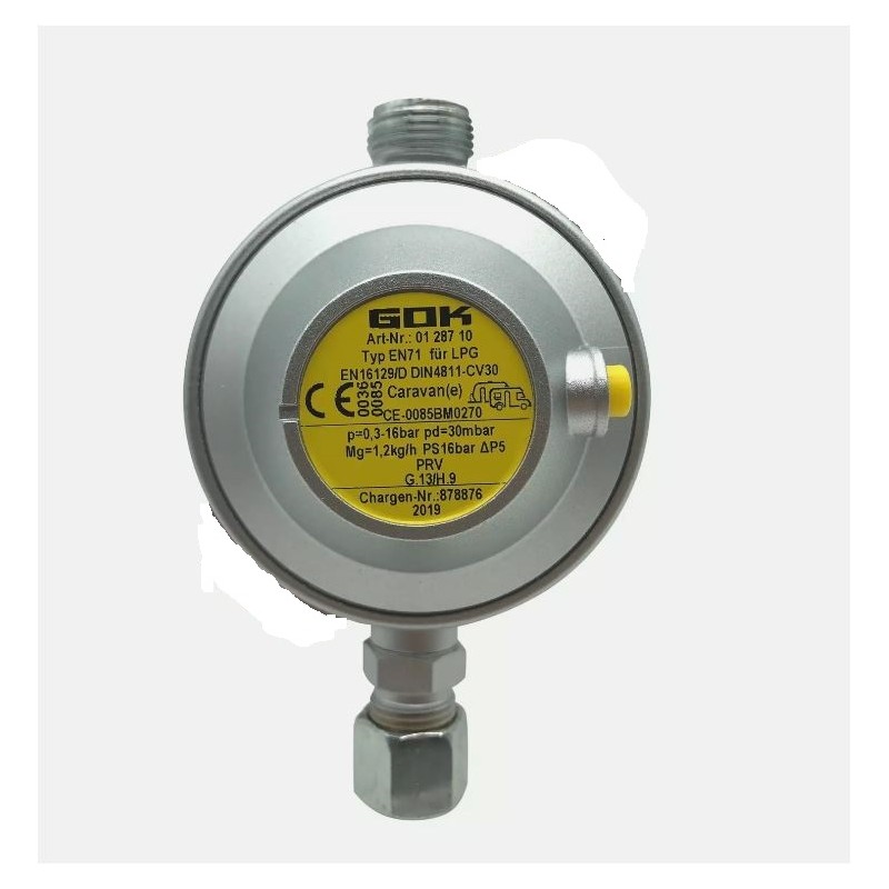 copy of GOK 01.287.00 REgolatore gas BP - 1,2kg - tubo 8mm - M20x1,5M