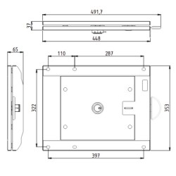 IVECO CTA swivel plate with universal hole right - left