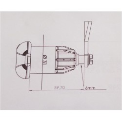 STS ELLIPSE weißes Kompressionsschloss 79x40 ohne Schlüssel