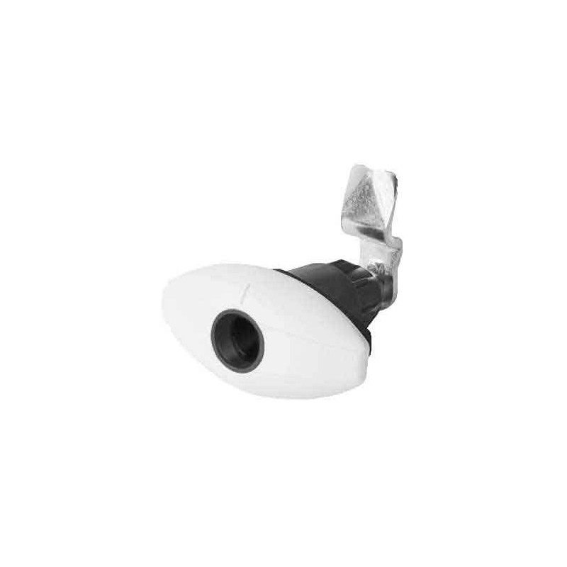 STS White compression lock ELLIPSE 79x40 without keys