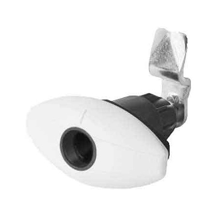 STS White compression lock ELLIPSE 79x40 without keys