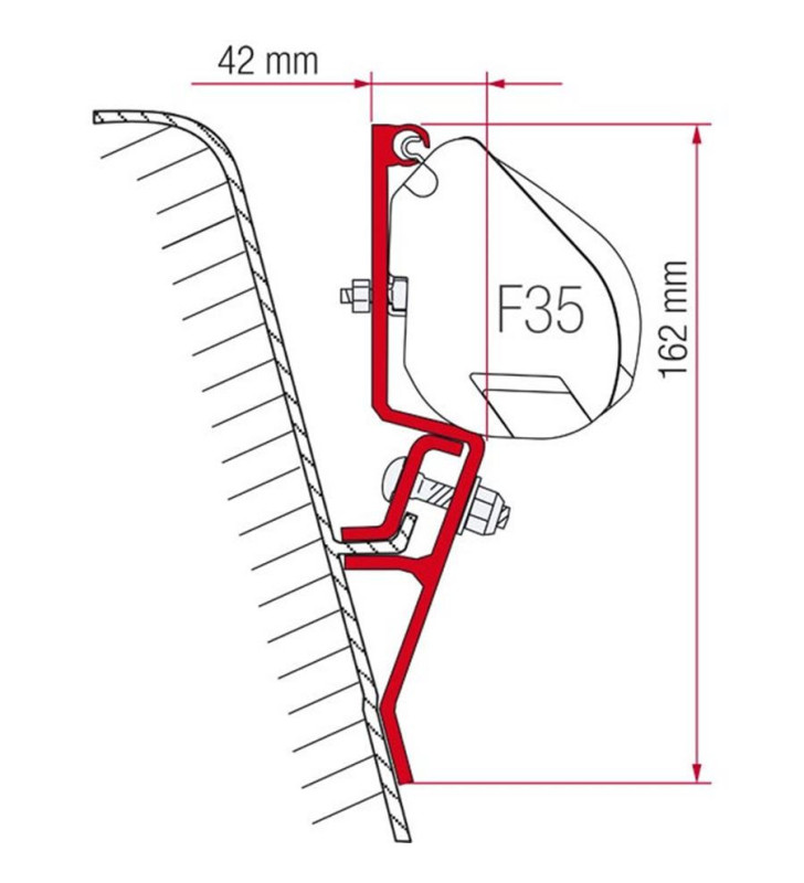 Fiamma Veranda Assembly Kit VW T3 DE 1980 À 1991