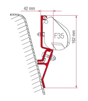 Fiamma Veranda Assembly Kit VW T3 DE 1980 À 1991