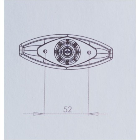 STS Schwarzes Kompressionsschloss ELLIPSE LONG 110x42 ohne Schlüssel