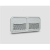 Panel universal ABS gris con bolsillos 856x368