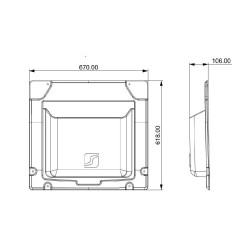 Pannello tasca rigida porta inferiore VAN X250-X290 STELLANTIS