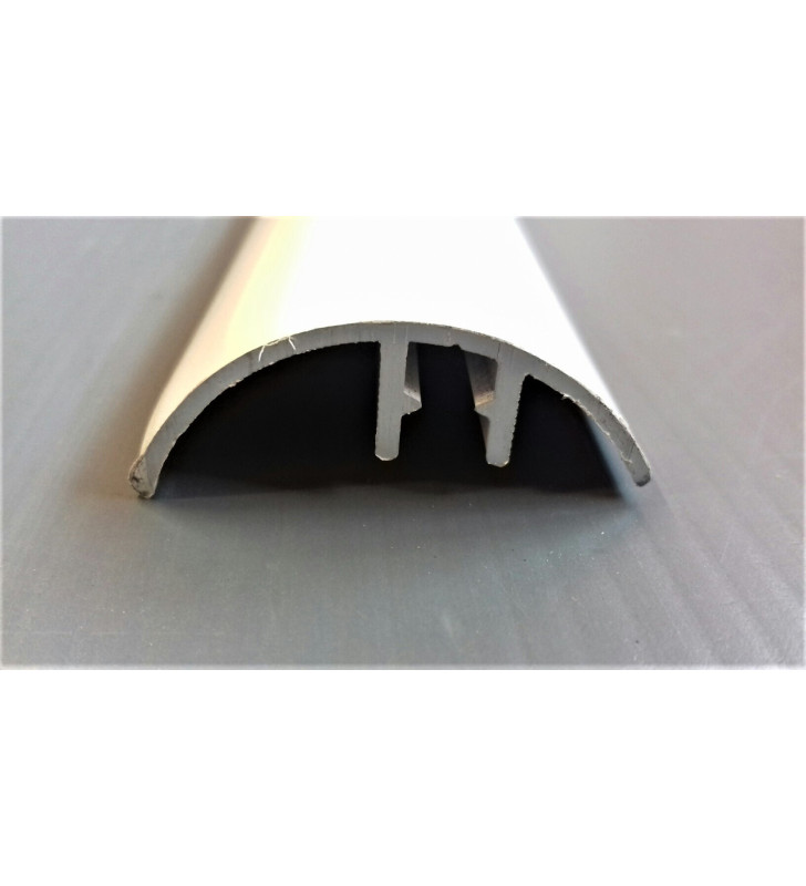 RIMOR - Profil 2,35 mt 34x12xR19 aluminium blanc x pare-chocs latéral bande univ