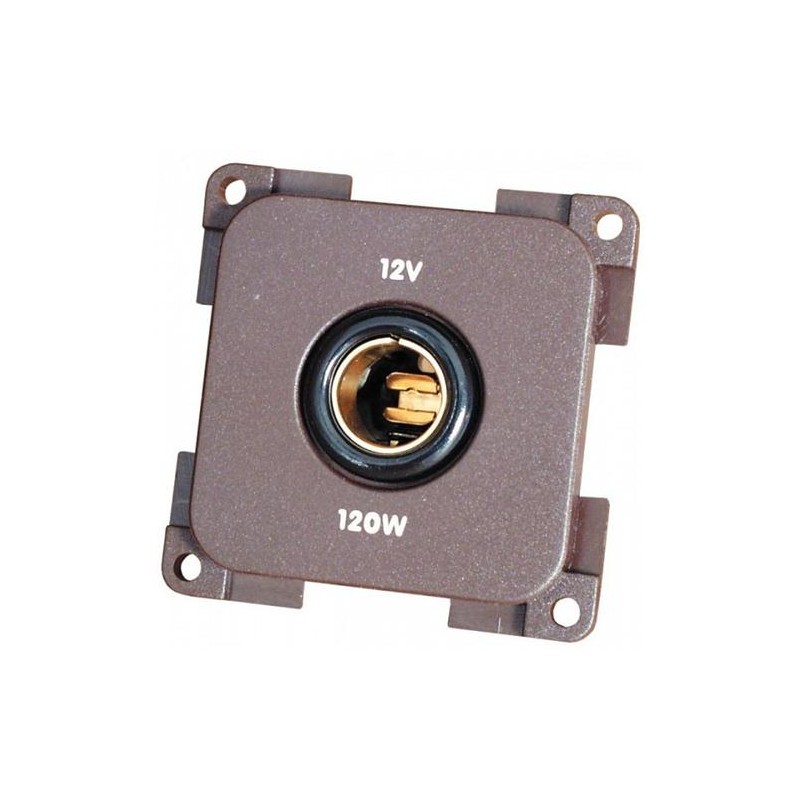 12V socket std. CBE MP12 / M brown