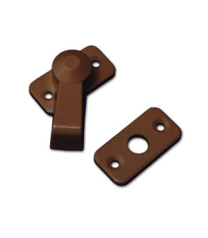 Ferma porta a scuderia marrone interasse 30 mm