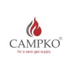 FIXED SYSTEM KIT 1 CAMPKO GAS CYLINDER IN FIBERGLASS 24.4 lt, 1.25 PIPES EXTERNAL SOCKET, EU ADAPTERS