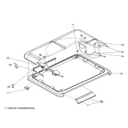 DOMETIC HEKI 1 kit Guide plates and bumpers 540E14