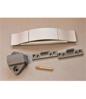 BALDACCI V269 - Pull open silver painted ABS handle kit