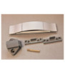 BALDACCI V269 - Pull open silver painted ABS handle kit
