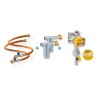 GOK - SET CARAMATIC DRIVE TWO VERTICALE - KIT CONNESSIONE GAS 45 CM PER DUE BOMBOLE RICARICABILI CAMPKO - filtri, tubi AP