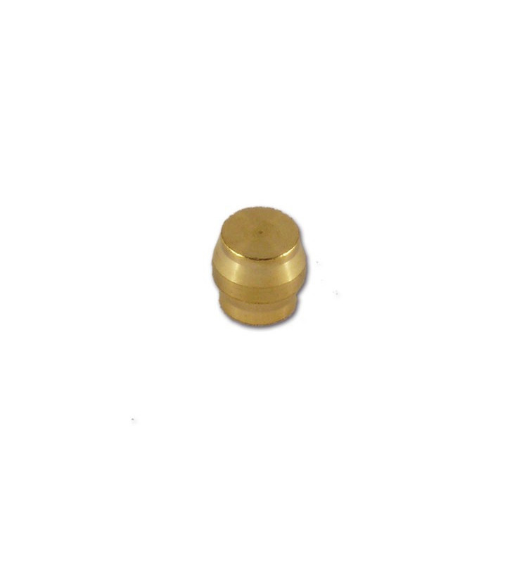 Brass cap Ø 10 for gas fittings and valves