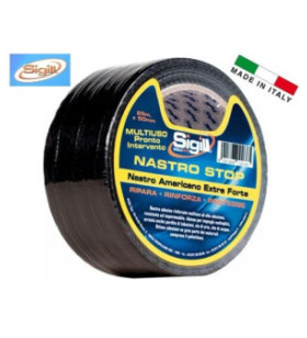 SIGILL Nastro STOP ARGENTO tipo americano 25mtx50 mm