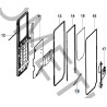 Pistone Porta con Fissaggi per Porta Dometic CaraD-I100/200/300/600Plus - BG1624