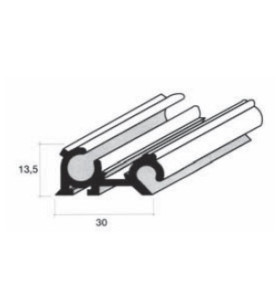 1.5 mt Hinge with silver anodized awning holder