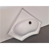 White corner sink 345x345 for VAN