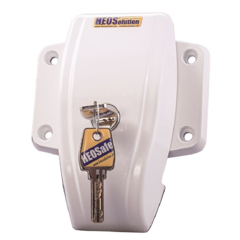 HEOsafe VAN external locks white two pieces with 2 keys security