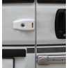 Cerradura exterior HEOsafe VAN dos piezas blanca con 2 llaves de seguridad