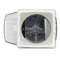 Oblò con ventola PLUS FAN 400X400 - NERO 12 V