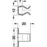 Trinquete con resorte para mesa o pared - 245.07.702