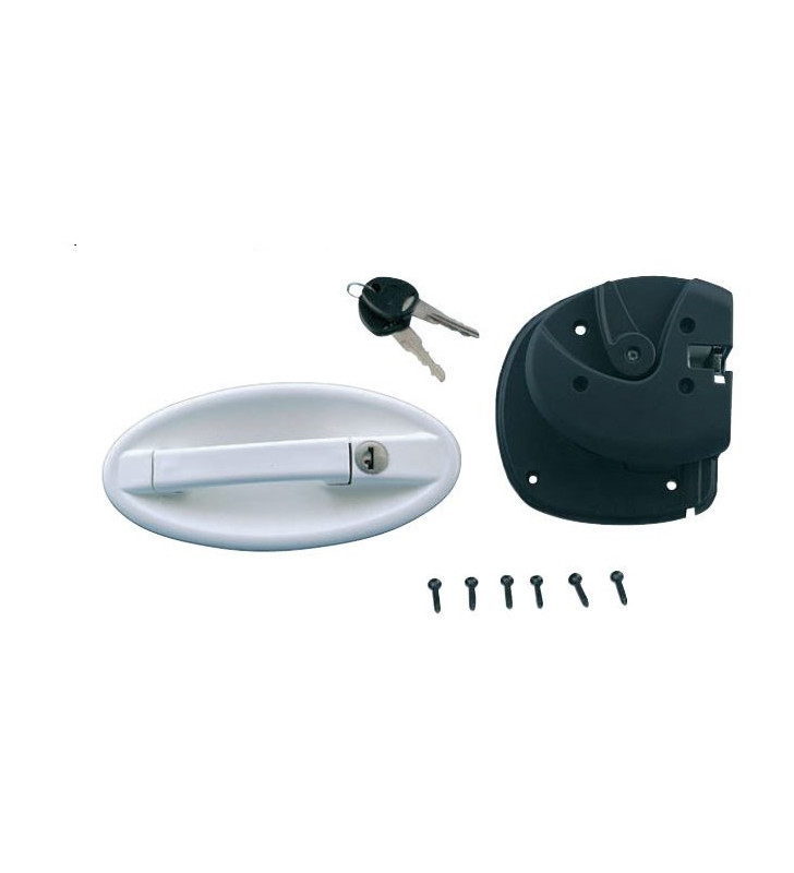 FAP oval anti-theft lock for door w / cyl and white keys