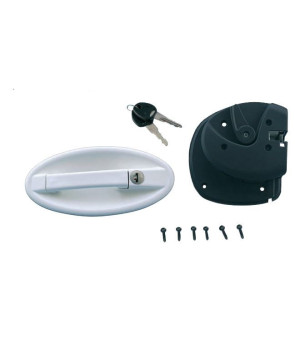 FAP oval anti-theft lock for door w / cyl and white keys