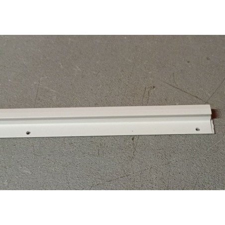 Binario a T in PVC bianco per tende barra da 2,5 metri