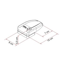 Safe Door - White a parete FIAMMA 08021-01