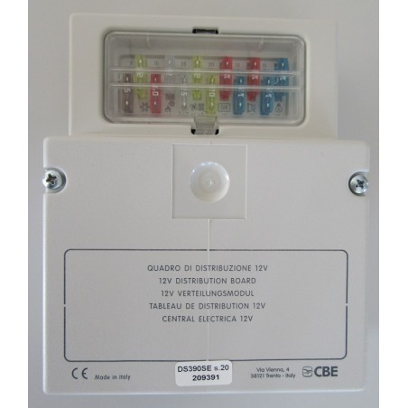 CBE QUADRO DI DISTRIBUZIONE 12V DS390-SE - 209391 PER MCLOUIS TRIGANO