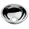 Round stainless steel sink Ø 330 mm with drain