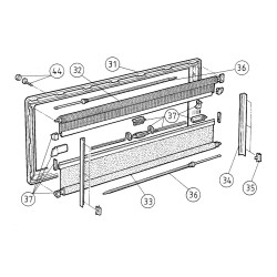 Coppia Guide L1 Metro per Cornice Interna S3/S4 - PP0048Z