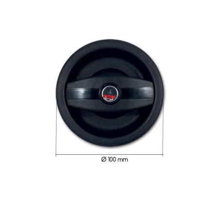Serratura universale porte nera ZADI con maniglia DX con chiavi