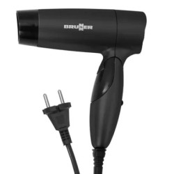 BRUNNER Secador de pelo de viaje 220V y 110 V AC - Mango plegable 800W