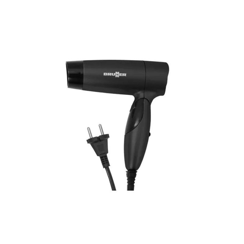 BRUNNER Secador de pelo de viaje 220V y 110 V AC - Mango plegable 800W