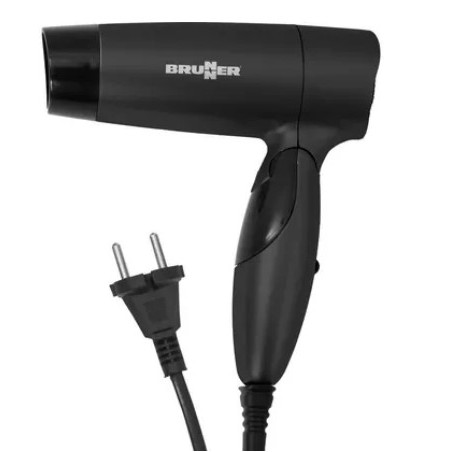 BRUNNER Secador de pelo de viaje 220V y 110 V AC - Mango plegable 800W